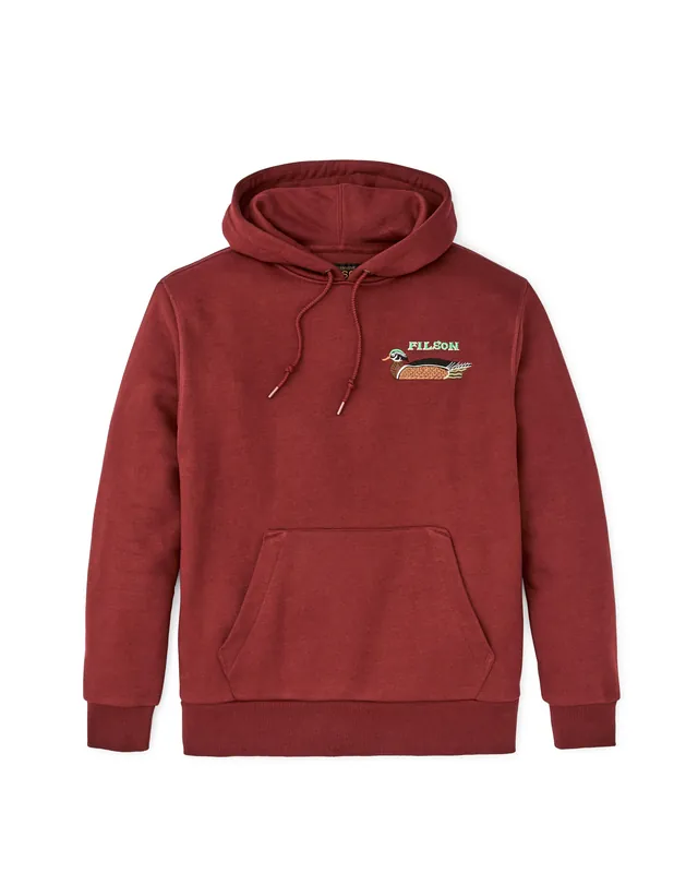 Men‘s Prospector Embroidered Hoodie - Fired Brick/Ducks - Medium