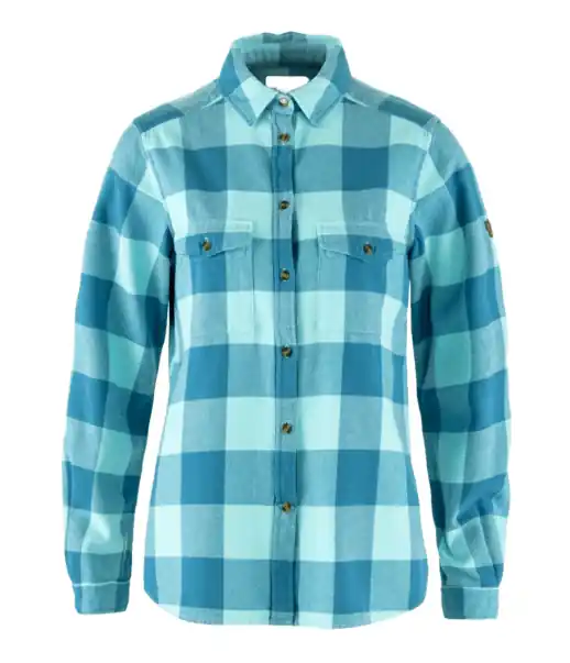 Women‘s Ovik Heavy Flannel Shirt - Dawn Blue/Breeze Blue - Small