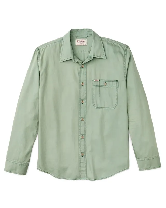 Men‘s Shipwright Fine Twill Shirt - Flint Green - XL
