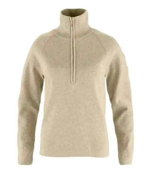 Women‘s Ovik Lite Half Zip - Light Beige - Small