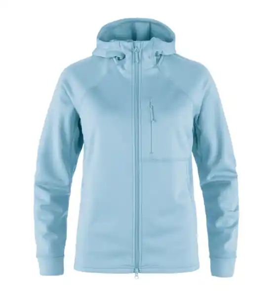 Women‘s Abisko Grid Fleece Hoodie - Breeze Blue - Medium