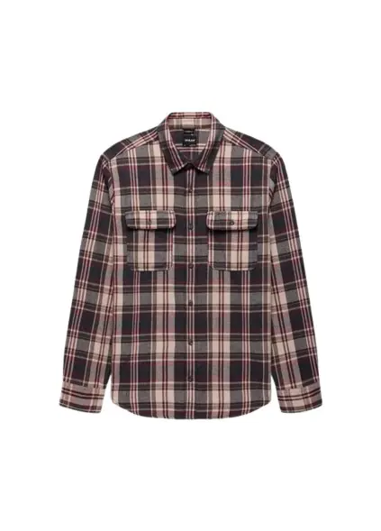 Men‘s Westbrook Flannel Shirt - Deep Vino - Large