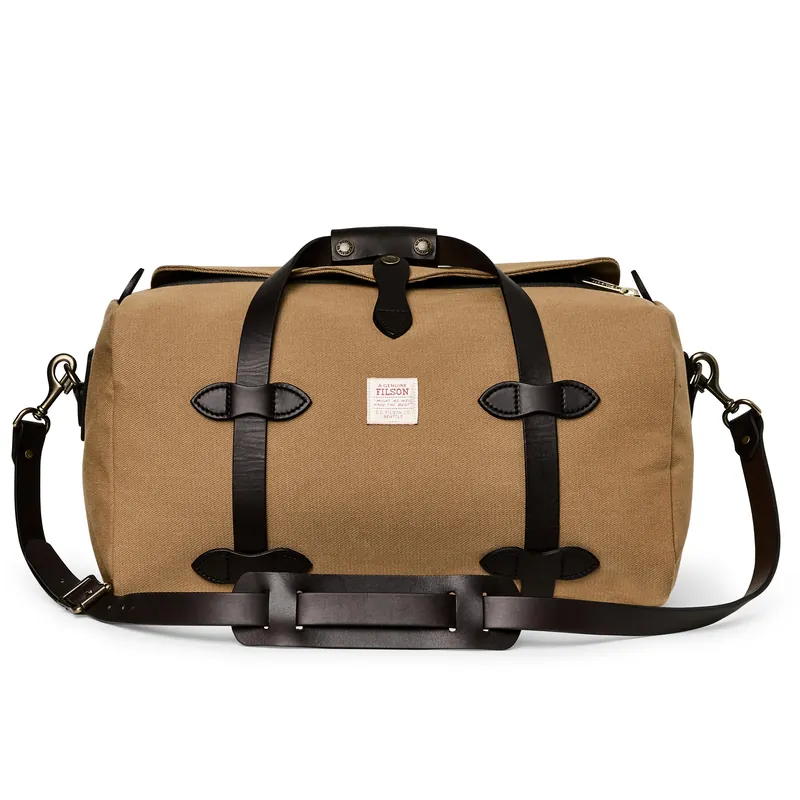 Small Rugged Twill Duffle Bag - Tan - One Size