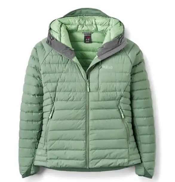 Rab Women‘s Microlight Windstopper Hoody - Dark Fig Green - Medium