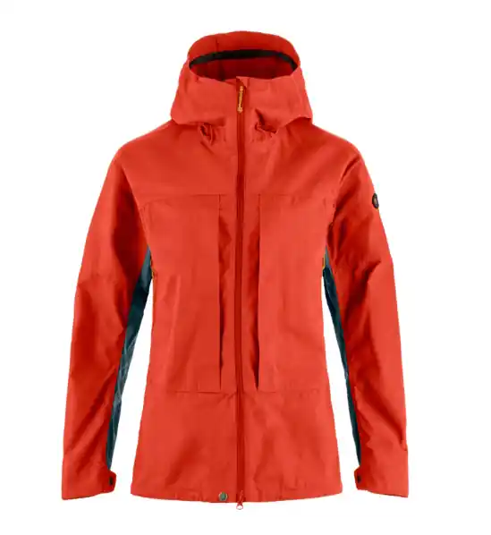 Women‘s Bergtagen G-1000 Jacket - Flame Orange/Mountain Blue - Large