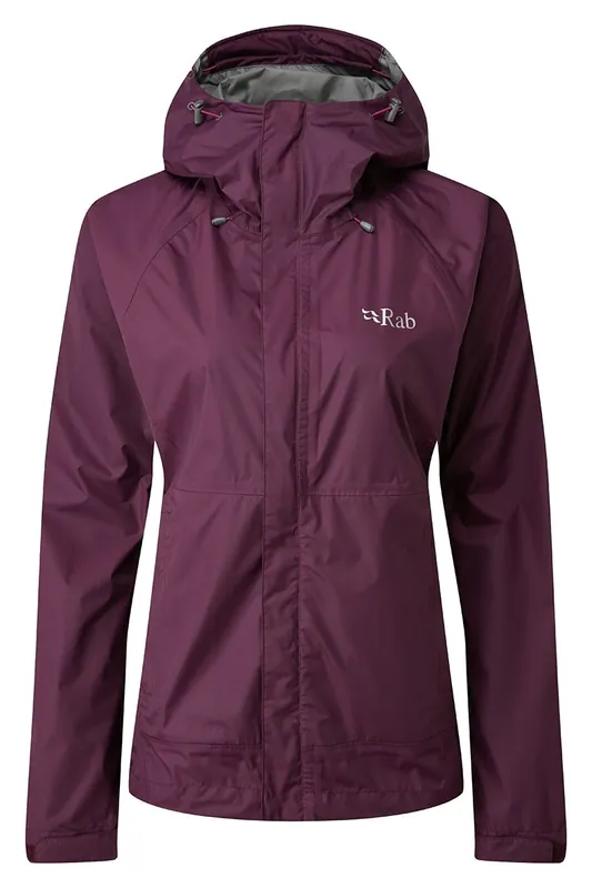 Rab Women‘s Downpour Jacket - Eggplant - XXS