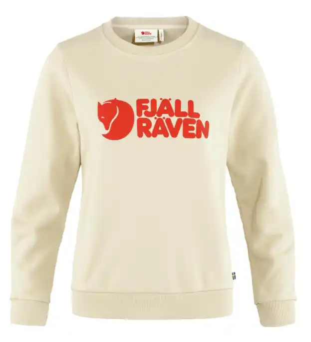 Women‘s Logo Sweater - Chalk White/Flame Orange - Medium