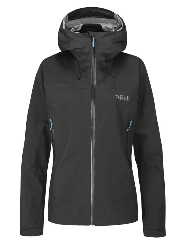Rab Women‘s Downpour Plus 2.0 Jacket - Black - Large