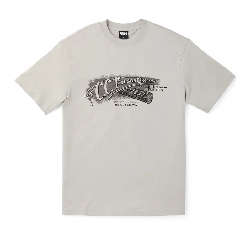 Men‘s Short Sleeve Ranger Graphic T-shirt - Fog/CC Script - Small