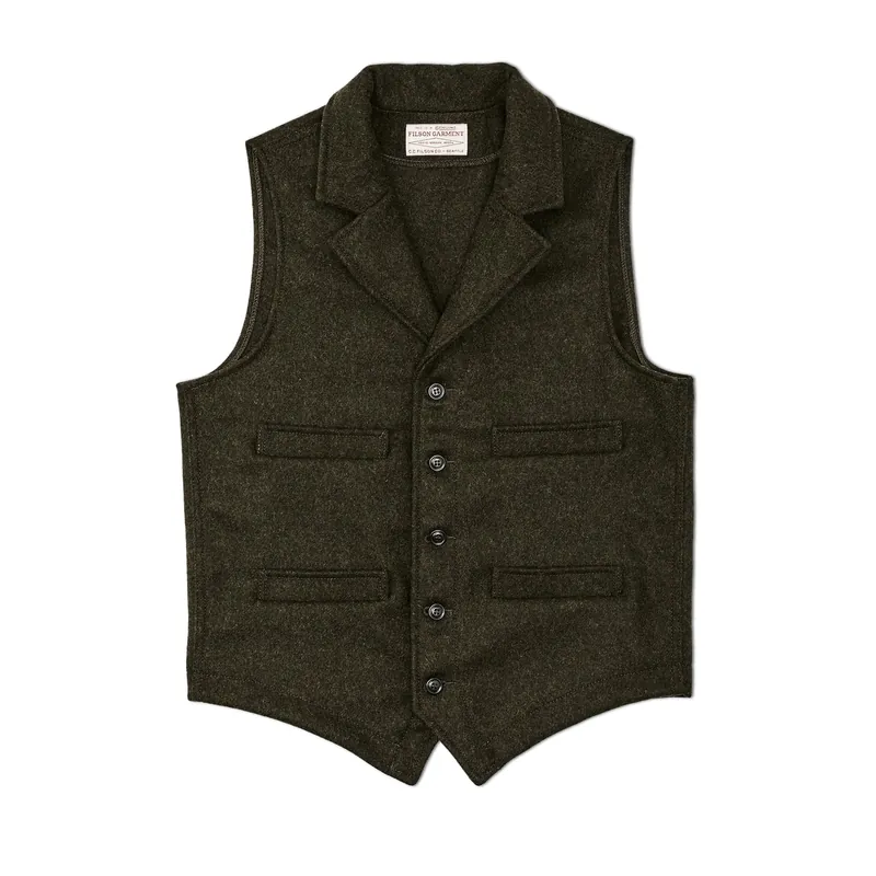 Men‘s Western Vest - Forest Green - XS