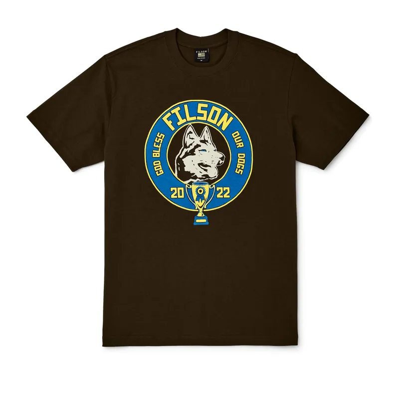 Men‘s Short Sleeve Pioneer Graphic T-shirt - Cigar Brown - Small
