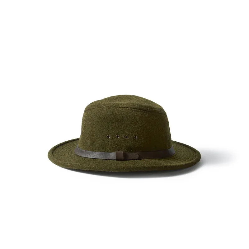 Men‘s Wool Packer Hat - Forest Green - Small