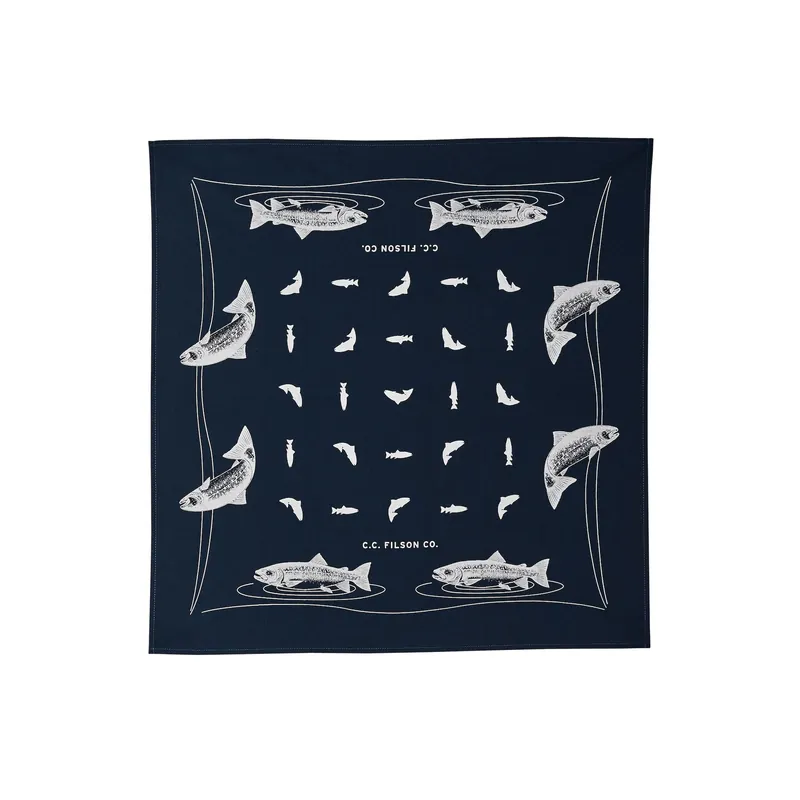 Salmon Bandana - Service Blue Salmon - One Size