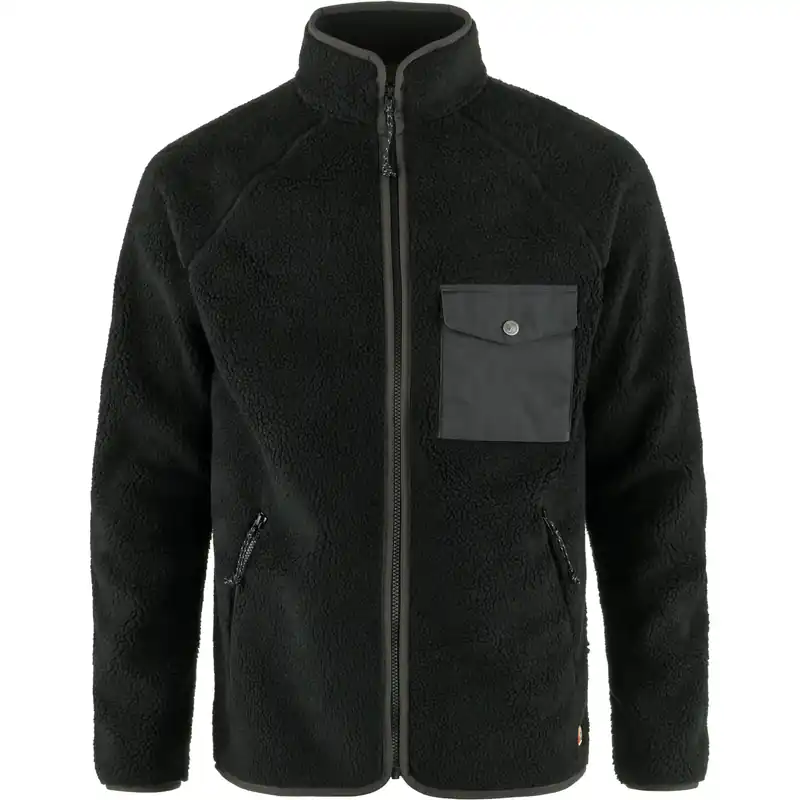 Men‘s Vardag Pile Fleece - Black/Dark Grey - XXL