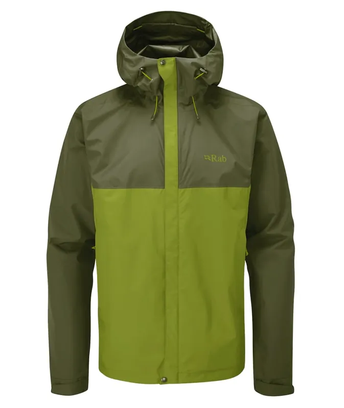 Rab Men‘s Downpour Eco Jacket - Army/Aspen Green - Small