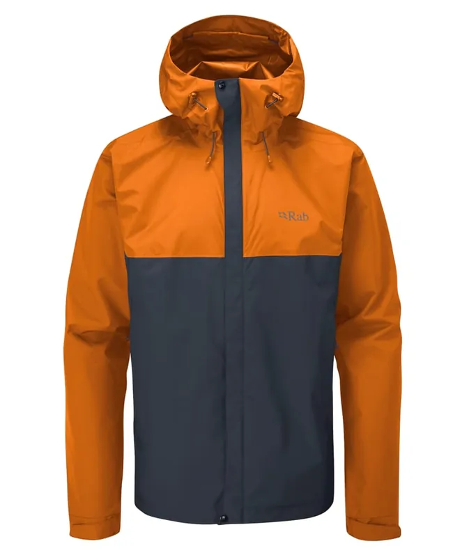 Rab Men‘s Downpour Eco Jacket - Marmalade/Beluga - Small