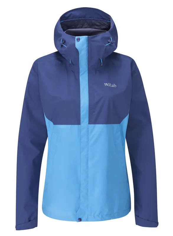 Rab Women‘s Downpour Eco Jacket - Nightfall Blue/Alaska Blue - Large