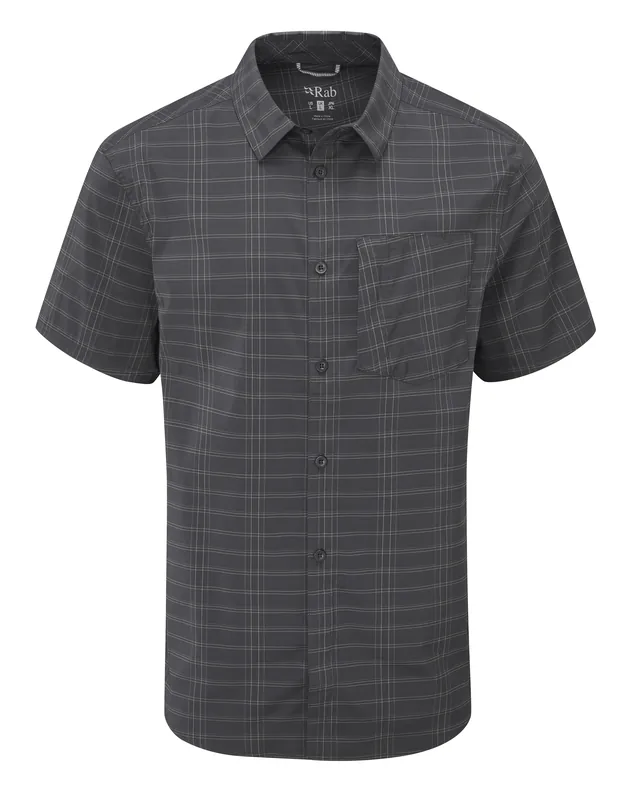 Rab Men‘s Mello Short Sleeve Shirt - Ebony - XXL