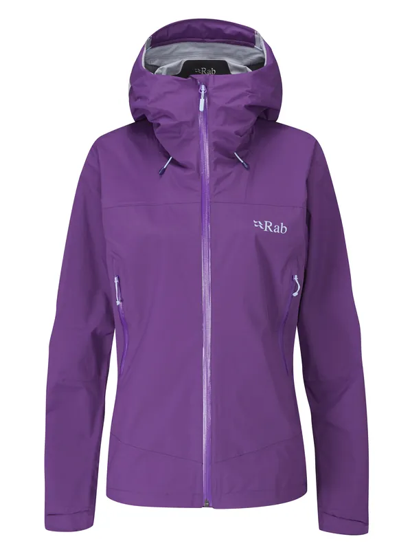 Rab Women‘s Downpour Plus 2.0 Jacket - Black Currant - XS