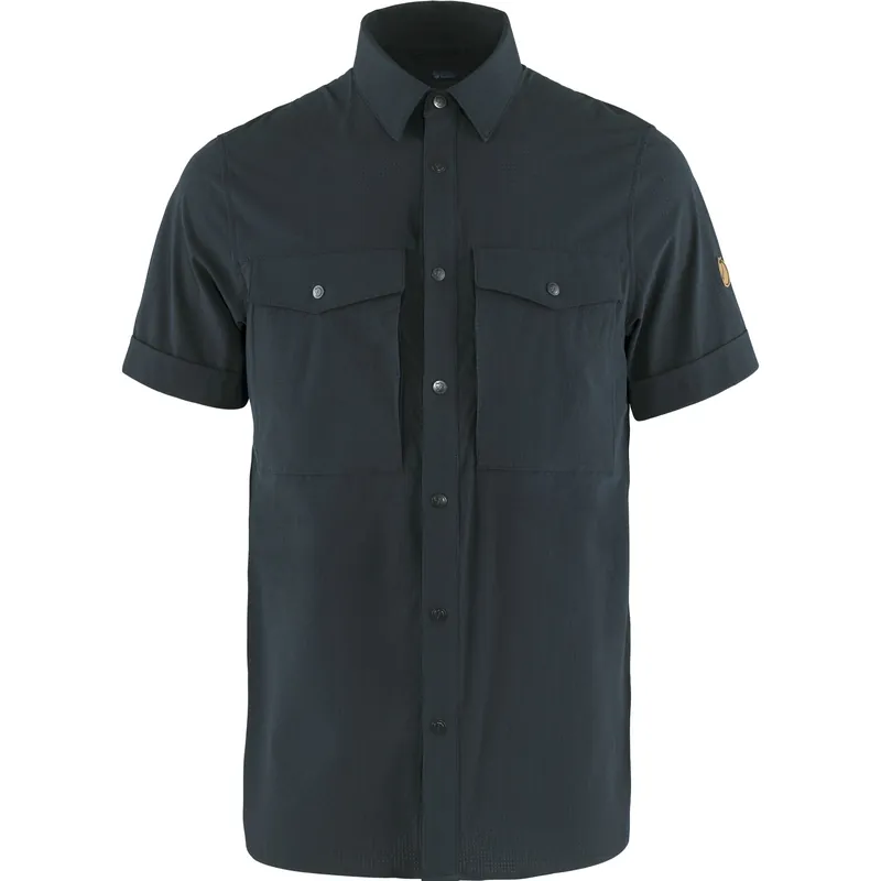 Men‘s Abisko Trekking Shirt Short Sleeve - Dark Navy - XXL