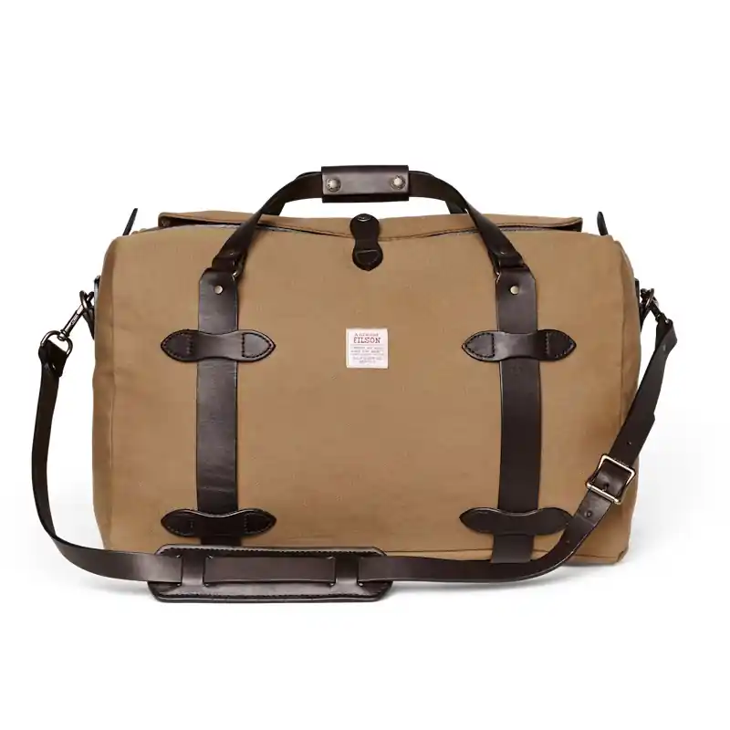 Medium Rugged Twill Duffle Bag W/Brass - Tan - One Size