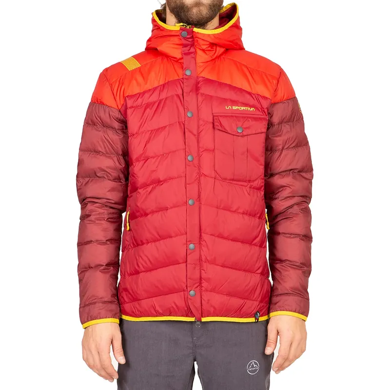 Men‘s Wild Down Jacket - Sangria/sunset - Small