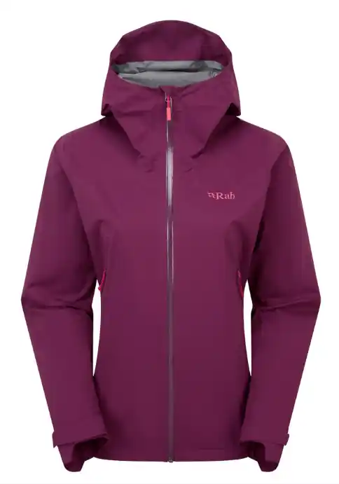 Rab Women‘s Downpour Light Jacket - Mulberry - Medium