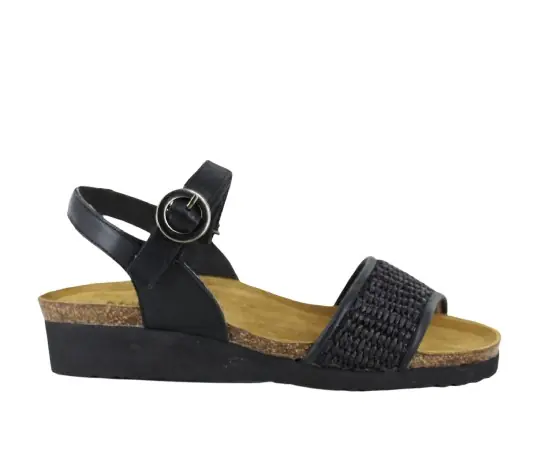Women‘s Cecile - Shiny Black/black Raffia - 37