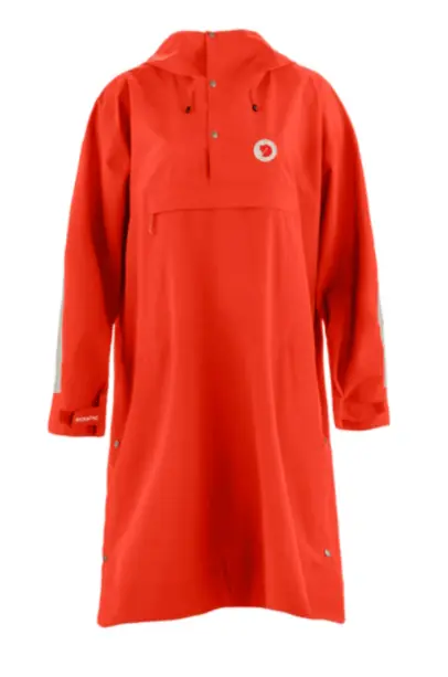 Hoja Rain Fox Poncho - Flame Orange - Small/Medium