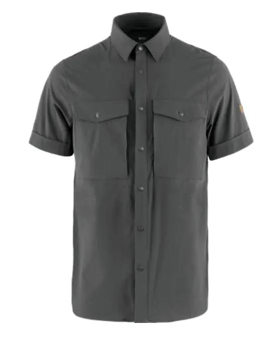 Men‘s Abisko Trekking Shirt Ss - Dark Grey - Medium