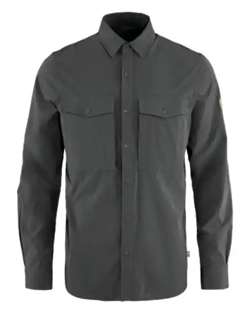 Men‘s Abisko Trekking Shirt - Dark Grey - Small