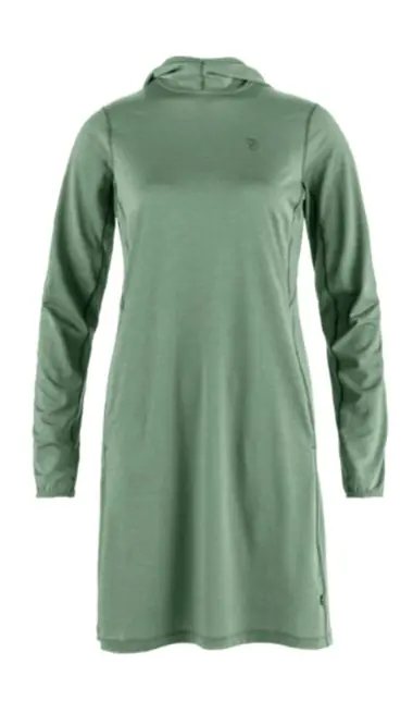 Women‘s Abisko Sun Hoodie Dress - Patina Green - Medium