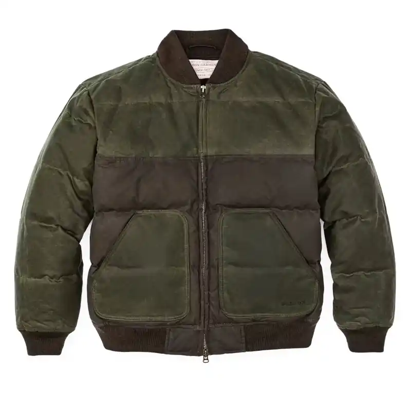 Men‘s Down Bomber Jacket - Otter Green - XL
