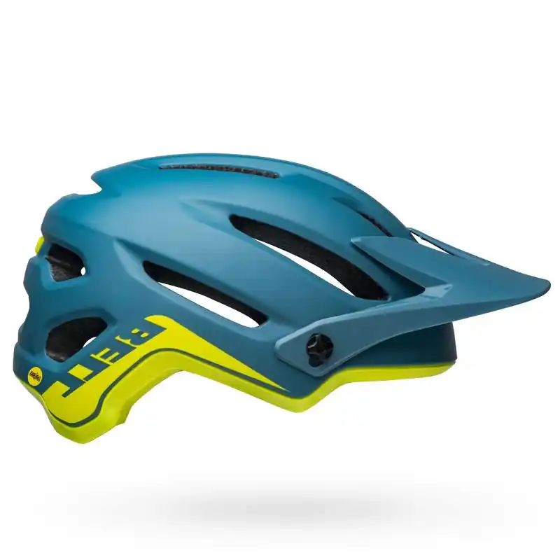 4forty Mips Helmet - Matte/Gloss Blue/Hi-Viz - Large