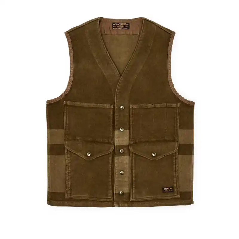 Men‘s Beartooth Cruiser Vest - Marsh Olive Blanket Stripe - Medium