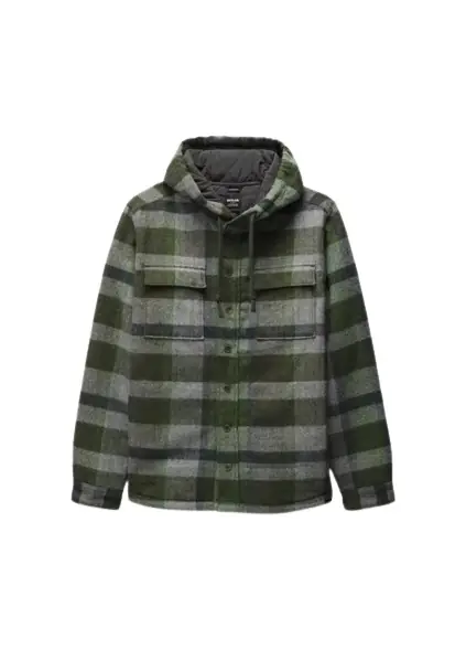 Men‘s Asgard Hooded Flannel Shirt - Ivy - Medium
