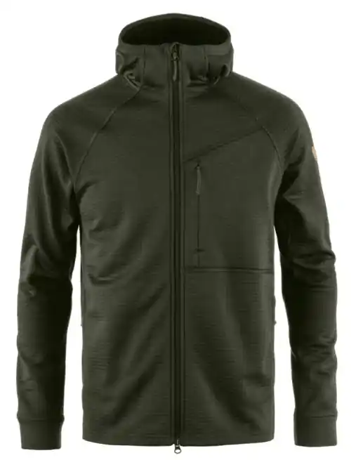 Men‘s Abisko Grid Fleece Hoodie - Deep Forest - XL