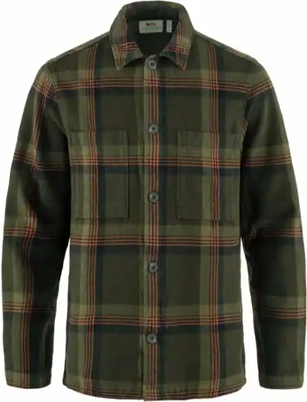 Men‘s Singi Flannel Overshirt - Deep Forest/dark Navy - XL