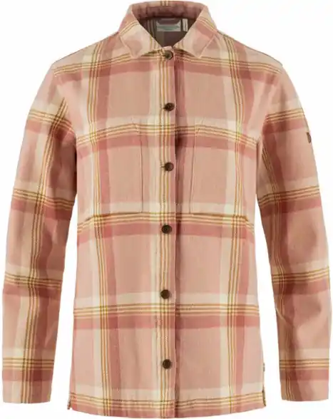 Women‘s Singi Flannel Overshirt - Chalk Rose/Dusty Rose - XS