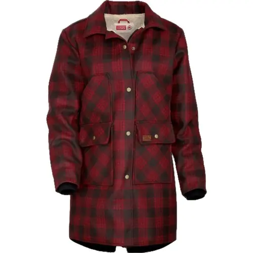 Peninsula Parka - Black/red Tartan - Large