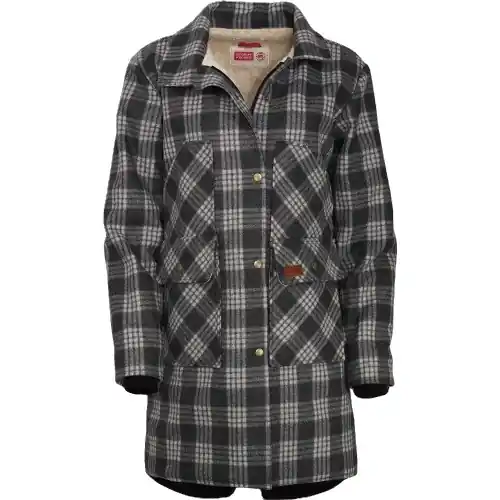 Peninsula Parka - Charcoal/white Tartan - 2XL