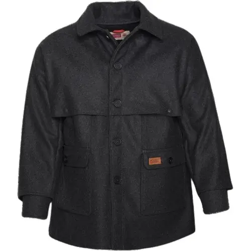 Double Mackinaw Coat - Charcoal - Medium