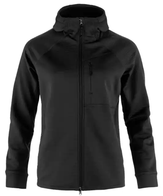 Women‘s Abisko Grid Fleece Hoodie - Black - Small