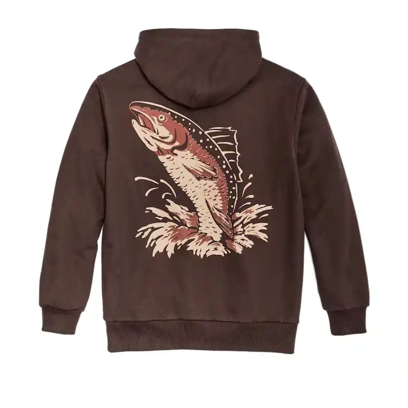 Men‘s Prospector Graphic Hoodie - Browntrout - Small