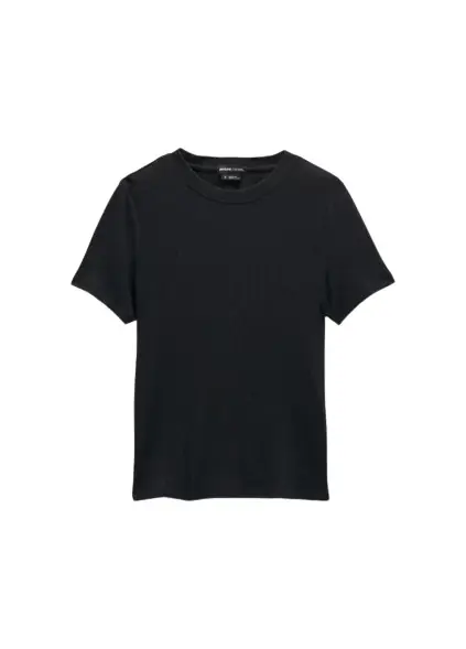 Women‘s Foundation Rib Tee - Black Heather - Large
