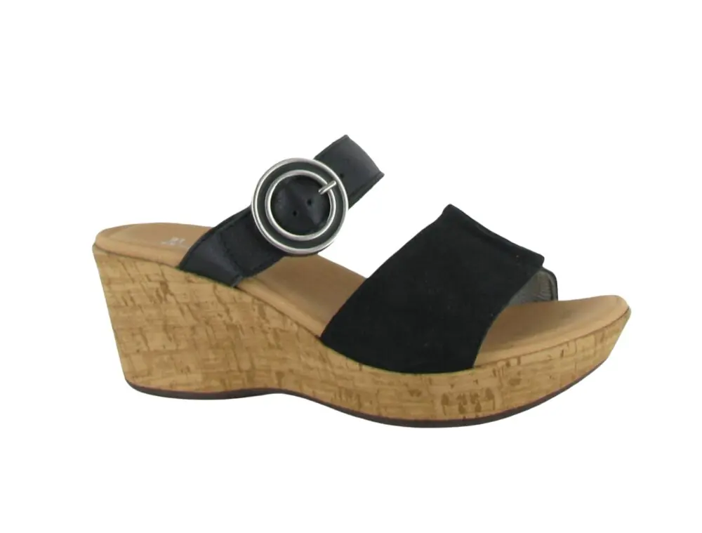 Women‘s Breezy - Black Soft Leather Black Nubuck - 39