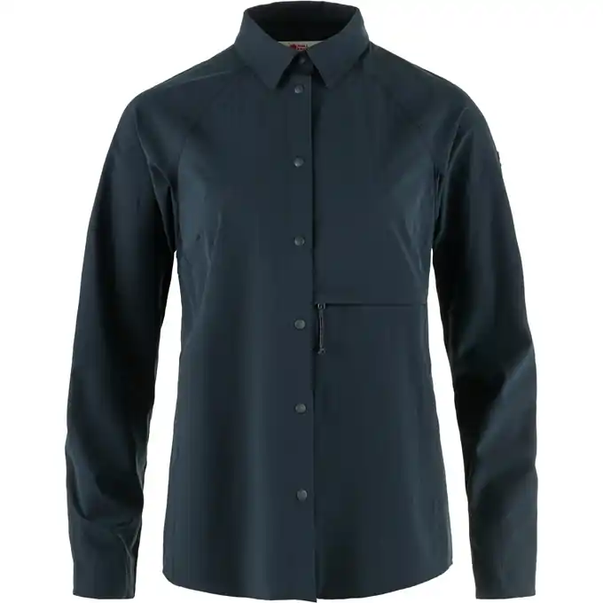 Women‘s Abisko Trekking Shirt - Dark Navy - Large