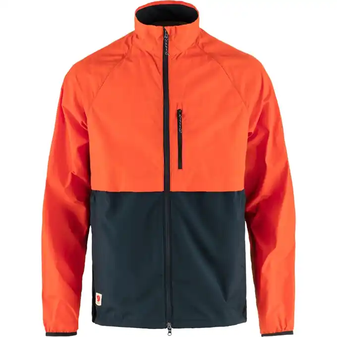 Men‘s Hc Hybrid Wind Jacket - Dark Navy/flame Orange - XL