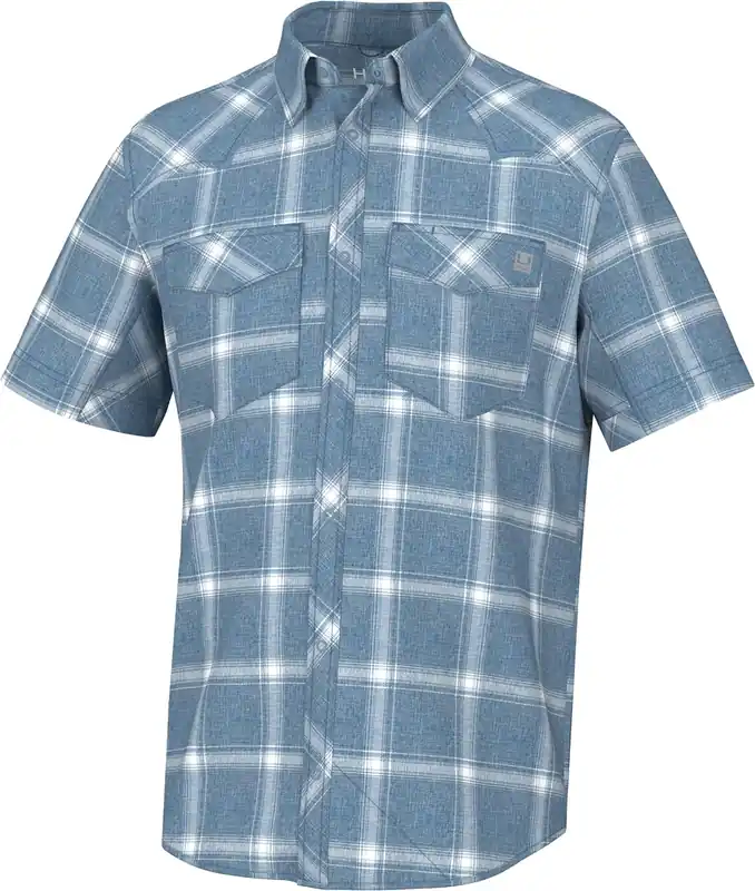 Men‘s Diamond Back Current Plaid Ss - Quiet Harbor - Small