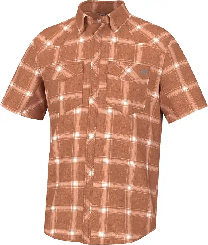 Men‘s Diamond Back Current Plaid Ss - Sunburn - Small